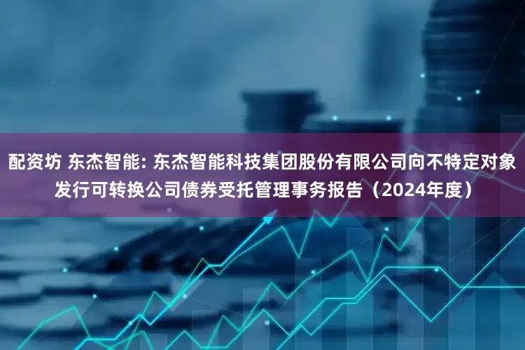 配资坊 东杰智能: 东杰智能科技集团股份有限公司向不特定对象发行可转换公司债券受托管理事务报告(2024年度)